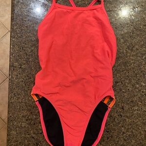 Vibrant Pink Swimsuit Jolyn tie back